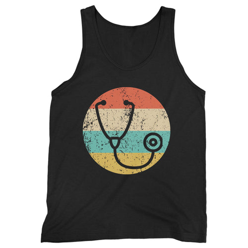 Doctor Nurse Vintage Retro Stethoscope Man's Tank Top