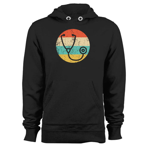 Doctor Nurse Vintage Retro Stethoscope Unisex Hoodie