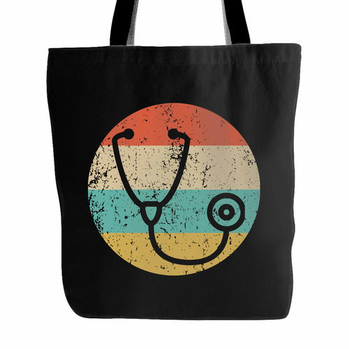 Doctor Nurse Vintage Retro Stethoscope Tote Bag