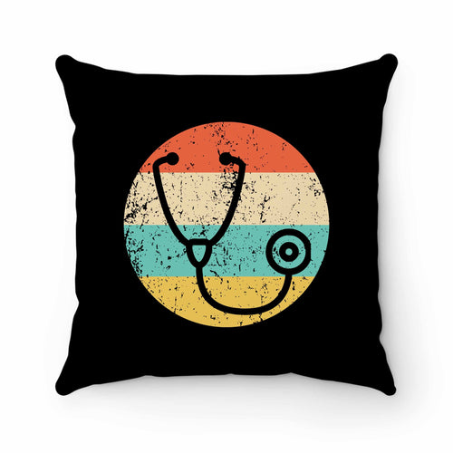 Doctor Nurse Vintage Retro Stethoscope Pillow Case Cover
