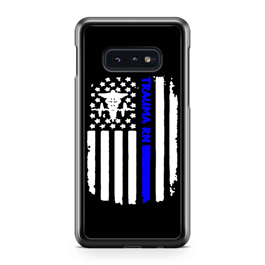 Trauma Rn Distressed American Flag Icu Emergency Nurse Samsung Galaxy S10 / S10 Plus / S10 Lite Case