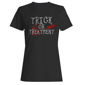 Trick Or Treatment Nurse Funny Halloween Woman's T-Shirt