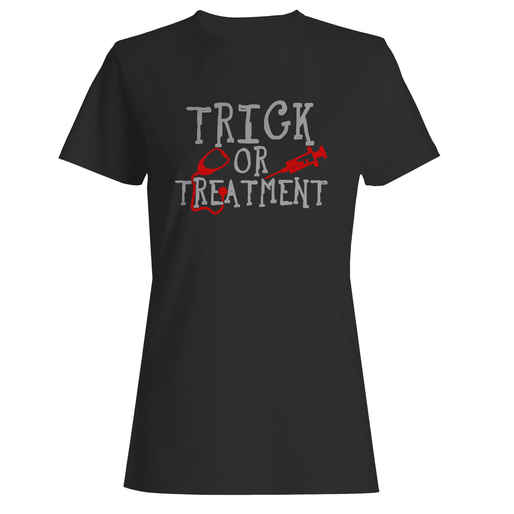 Trick Or Treatment Nurse Funny Halloween Woman's T-Shirt