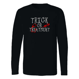 Trick Or Treatment Nurse Funny Halloween Long Sleeve T-Shirt