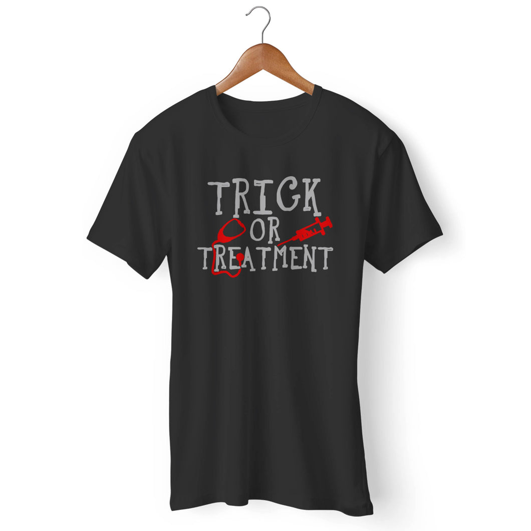 Trick Or Treatment Nurse Funny Halloween Man's T-Shirt