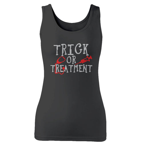 Trick Or Treatment Nurse Funny Halloween Woman's Tank Top