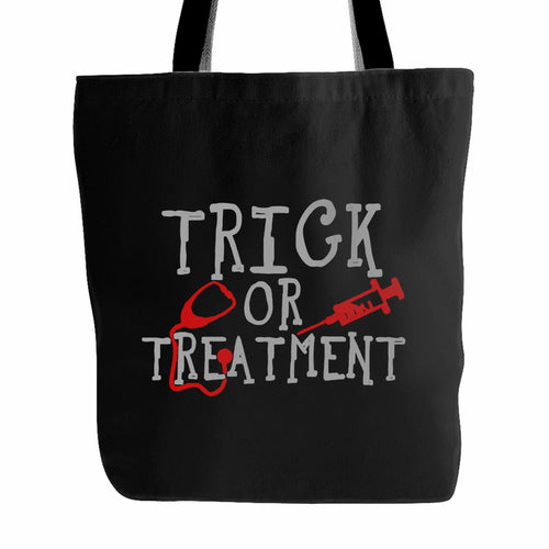 Trick Or Treatment Nurse Funny Halloween Tote Bag