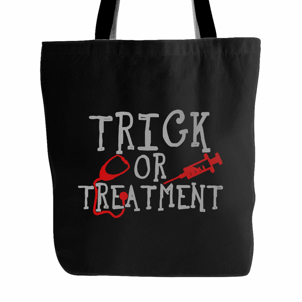 Trick Or Treatment Nurse Funny Halloween Tote Bag