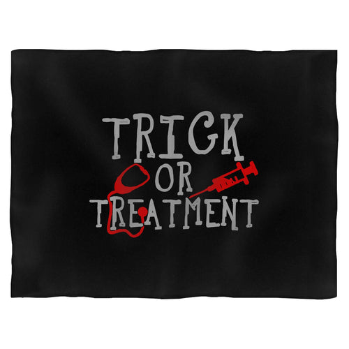 Trick Or Treatment Nurse Funny Halloween Blanket