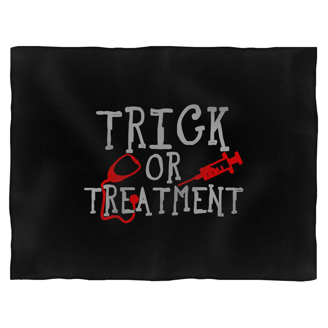 Trick Or Treatment Nurse Funny Halloween Blanket